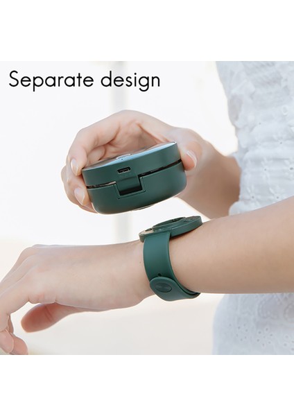 Bilek Fanı Mini Taşınabilir Şarj Edilebilir 1200 Mah Pil, Makyaj Aynası ile Yapraksız Saat Pembe (Yurt Dışından) fırsatları
