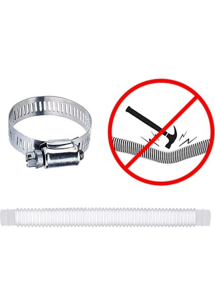 Yüzme Havuzu Filtre Pompası 1,5m Hortum Metal Kelepçe Yedek Aksesuar 330, 530 ve 1,000 ile Uyumlu (Yurt Dışından) fırsatları
