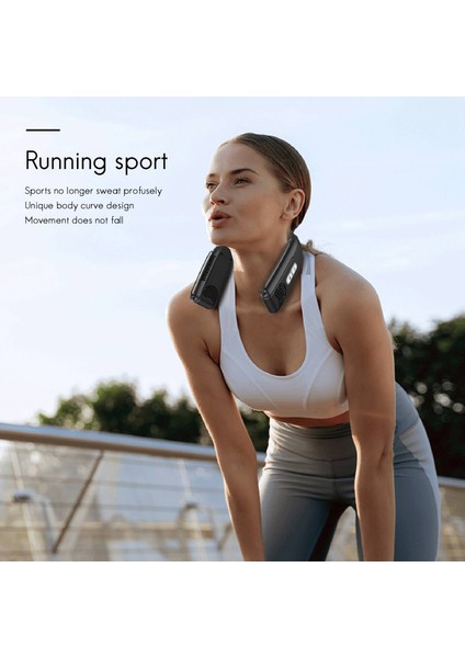 Soğutma Tembel Kablosuz Asılı Boyun Fanı Bluetooth Kulaklık ile Çıkarılabilir Açık Sessiz Küçük Klima Fanı, Beyaz (Yurt Dışından) fırsatları