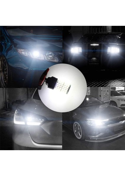 Adet Araba LED Ampuller 3157 P27-7W T25 LED P27W Canbus Lamba Yüksek Güç Hata Yok Ücretsiz Ters Işık Dönüş Fren Lambası Sarı (Yurt Dışından)