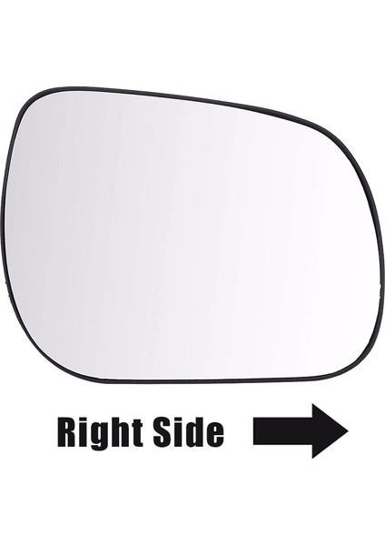 Sağ Kanat Yan Ayna Camı Isıtmalı Destek Plakalı 2006 2007 2008 2009 2010 2011 2012 ile Uyumlu (Yurt Dışından) modelleri