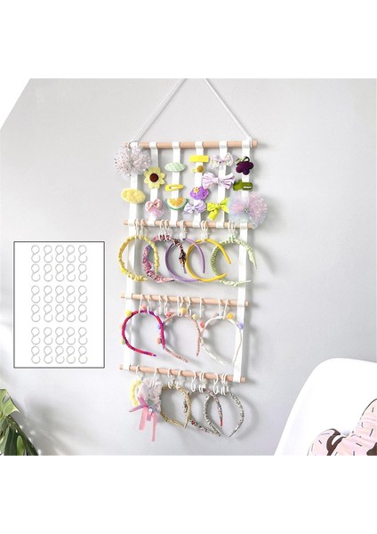 Saç Aksesuarları Tutucu Ekran Saç Fiyonkları Takı Organizatör Kız Için Asılı Scrunchie Tutucu Organizatör Duvar Dekoru A (Yurt Dışından) fiyatları