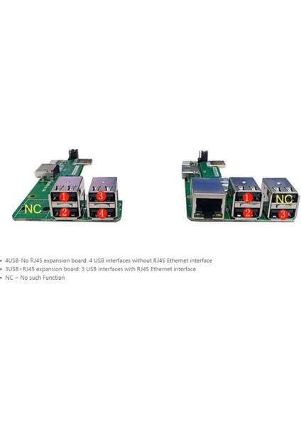 Zero 2W - 3b Arayüz Adaptörü Zero - Pi3 Genişletme Kartı + USB Kablosu Pi0 4usb Hub Hat ile Uyumlu (Yurt Dışından)