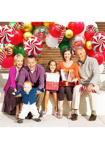 102 Paket Noel Balonları Garland Arch Kiti Noel Tatili Için Şeker Tema Noel Partisi Süslemeleri (Yurt Dışından) fırsatları