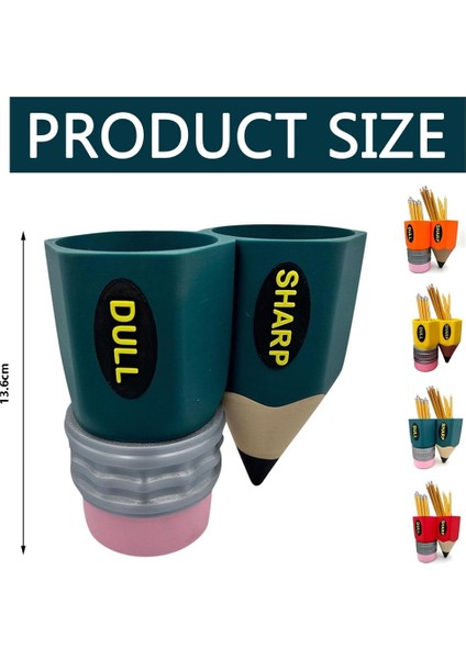 Pencil Pal Organizer, Yeni Keskin-Donuk Kalemlik, Sevimli Kalem Saklama Organizatörü Masaüstü Aksesuarları Sarı (Yurt Dışından) fırsatları