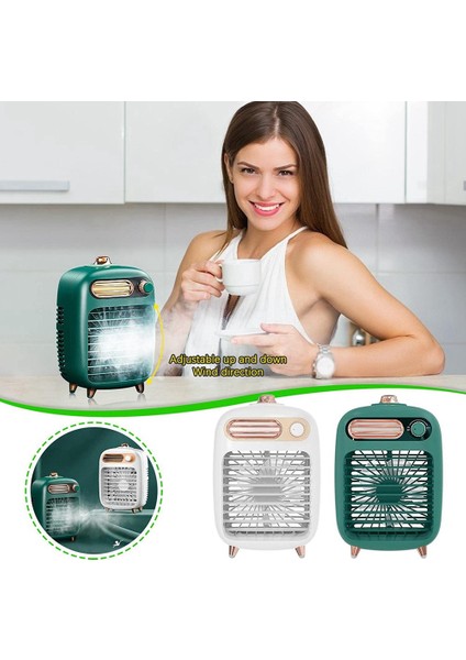 Taşınabilir Klima Fanı, Ev Ofis Için Kişisel Alan Soğutma Fanı, USB Beyaz (Yurt Dışından) modelleri
