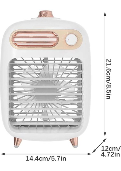 Taşınabilir Klima Fanı, Ev Ofis Için Kişisel Alan Soğutma Fanı, USB Beyaz (Yurt Dışından) indirimleri
