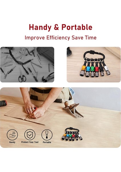 14 Adet Güç Somun Sürücü Matkap Ucu Alet Takımı Metrik Lokma Anahtar Vida 1/4 Inç Sürücü Altıgen Anahtarlar ve 6 Adet 1/4 Inç Altıgen (Yurt Dışından) modelleri