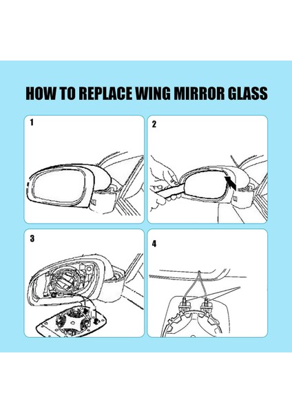 Sol Kapı Kanat Yan Ayna Camı Isıtmalı Destek Plakalı Rx 2003 - 2008 2005 - 2010 ile Uyumlu (Yurt Dışından) fiyatları