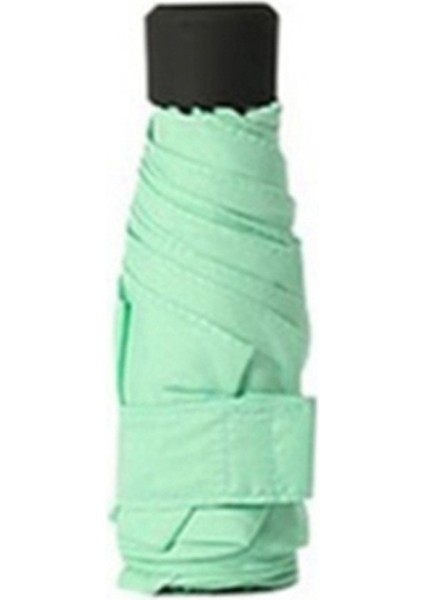 Katlanabilir Şemsiye Mini Şemsiye Seyahat Yağmur Dişlisi Yağmurlu Gün Cep Şemsiye Mini Katlanır Güneş Şemsiyesi Seyahat Şemsiye, C (Yurt Dışından)