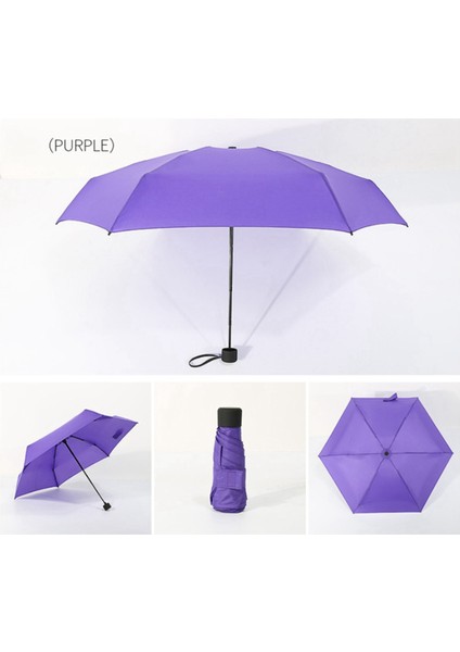 Katlanabilir Şemsiye Mini Şemsiye Seyahat Yağmur Dişlisi Yağmurlu Gün Cep Şemsiye Mini Katlanır Güneş Şemsiyesi Seyahat Şemsiye, C (Yurt Dışından) modelleri