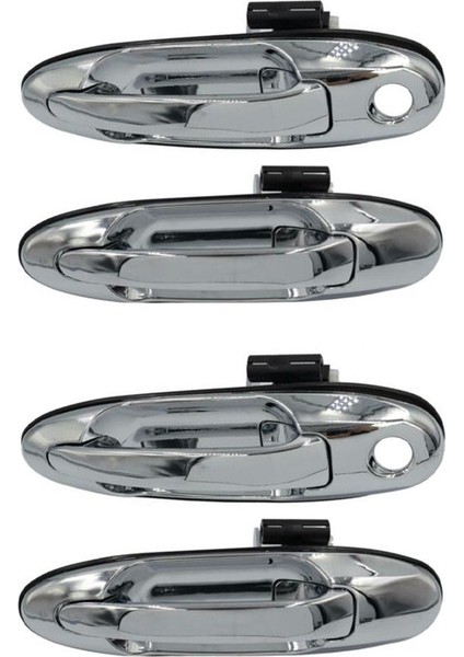 Land Cruiser LC100 / LX470 98-07 Için Araba Ön Arka Sol ve Sağ Dış Dış Kapı Kolları (Gümüş) (Yurt Dışından)