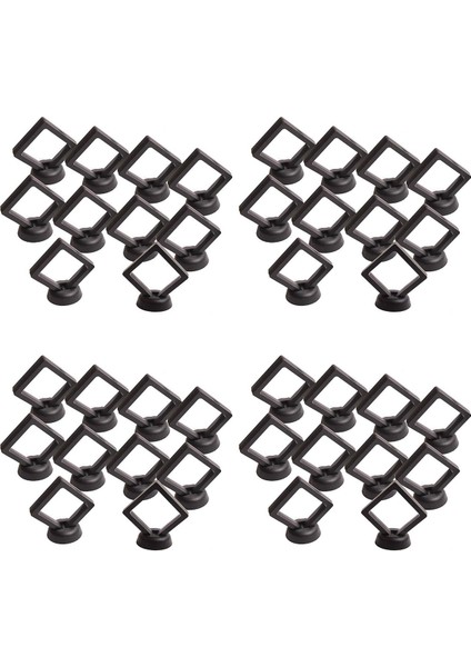 Madeni Para Sergileme Kutusu - 40'lı Set 3D Yüzer Çerçeve Ekran Tutucu, Mücadele Paraları, Aa Madalyonlar, Takılar Için Standlı (Yurt Dışından)