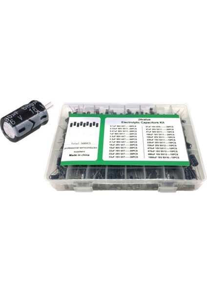 Многоцелевые НАБОРЫ,500PCS 0.1UF-1000UF Hat Içi Elektrolitik Kondansatörler Örnek Kit 16V-50V (Yurt Dışından) fırsatları