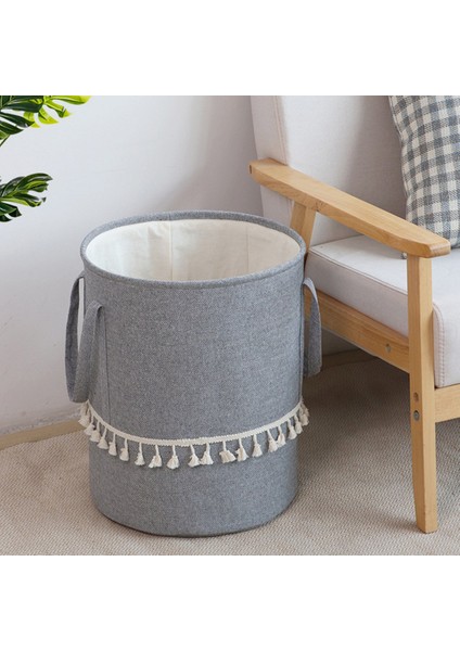 Хранение Продукции,katlanabilir Örgülü Jüt Kumaş Çamaşır Sepeti Pamuk Keten Kirli Giysiler Saklama Sepeti Çocuk Oyuncakları Çeşitli Eşyalar Organizatör Kahverengi (Yurt Dışından) fiyatları