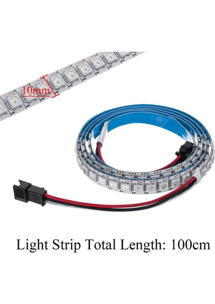 2x WS2812B 5050SMD 144 Dahili Rgb Ic Bireysel Adreslenebilir Dc ile LED Işık Şeridi (Yurt Dışından)
