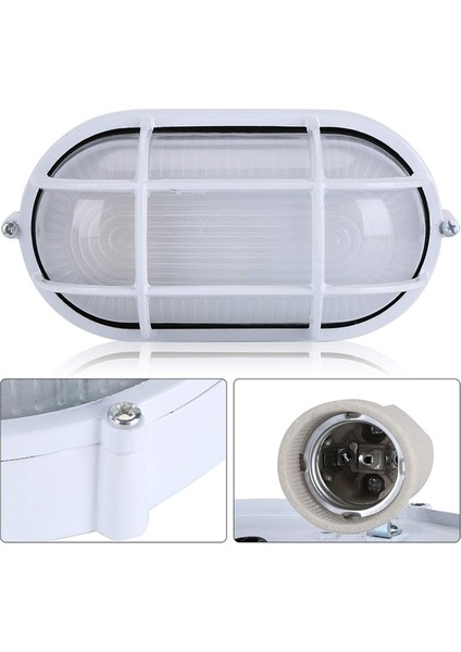Merdiven Veranda Bahçe Zemini Için Zeminde Yüksek Parlaklık Açık Oval Yuvarlak Dayanıklı Sauna Buhar Odası (Ampuller Hariç) (Yurt Dışından)