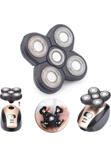 4pcs Yedek Tıraş Makinesi Başlığı Elektrikli Tıraş Makinesi 5 Kesici Yüzen Kafa Su Geçirmez Paslanmaz Çelik Bıçak (Yurt Dışından) fiyatları