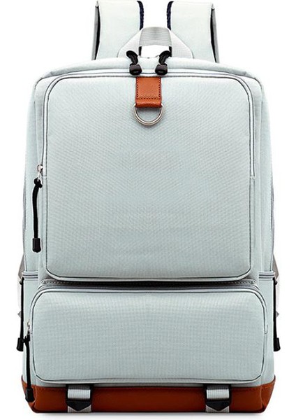 Moda Düz Renk Öğrenci Bilgisayar Sırt Çantası Uni Su Geçirmez Sırt Çantası Erkek Çok Fonksiyonlu Bayanlar Sırt Çantası (Yurt Dışından)