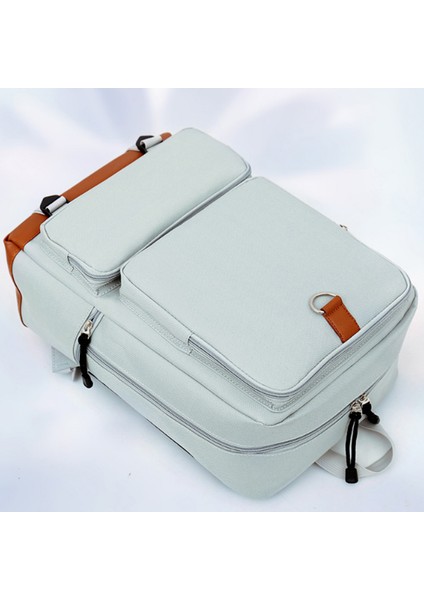 Moda Düz Renk Öğrenci Bilgisayar Sırt Çantası Uni Su Geçirmez Sırt Çantası Erkek Çok Fonksiyonlu Bayanlar Sırt Çantası (Yurt Dışından) indirimleri