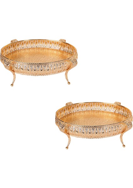 Организаторы,4x Ev Yemek Tepsisi Yaratıcı Vintage Meyve Tabağı Masa Aperatif Demir Saklama Kutusu Oval Tepsi Altın Meyve Sepeti Masa Dekoru (Yurt Dışından)