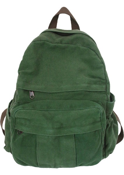 Moda Kadın Sırt Çantası Kanvas Kadın Sırt Çantası Seyahat Okul Çantası Genç Kızlar Için Koleji Dizüstü Omuz Çantaları Yeşil (Yurt Dışından)