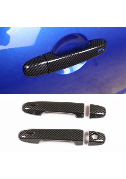 86 GT86 Brz 2012-2020 (Karbon Fiber) ile Uyumlu Araç Dış Kapı Kolu Kapağı Trim (Yurt Dışından)