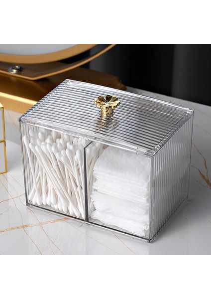 Duvara Monte Pamuk Pedler Depolama Banyo Organizatör Plastik Pamuklu Çubuk Tutucu Tampon Kozmetik (Yurt Dışından) modelleri