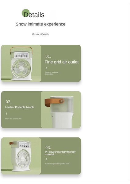 Taşınabilir Klima Fanı 5 Delikli Soğutma Mini Kişisel Elektrikli Nemlendirici Masa Ev-D Için (Yurt Dışından) fiyatları