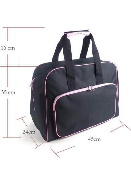 Çok Fonksiyonlu Dikiş Makinesi Çantası Seyahat Taşınabilir Saklama Çantası Taşıma Çantası Cep Zanaat Depolama Dikiş Araçları El Çantaları Yeni Siyah Pembe (Yurt Dışından) indirimleri