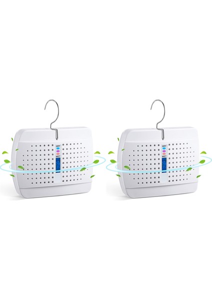 Şarj Edilebilir Küçük Nem Alma Cihazı, Yatak Odası, Gardırop ve Kitaplık Için Yüksek Verimli Nem Emici, Ab Tak, 2 Adet (Yurt Dışından)