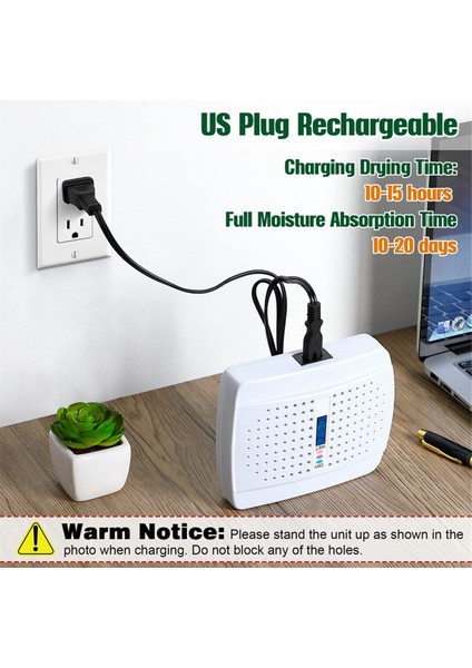 Şarj Edilebilir Küçük Nem Alma Cihazı, Yatak Odası, Gardırop ve Kitaplık Için Yüksek Verimli Nem Emici, Ab Tak, 2 Adet (Yurt Dışından) fiyatları