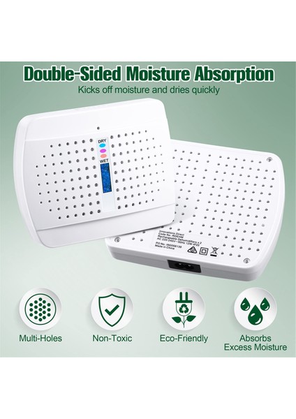 Şarj Edilebilir Küçük Nem Alma Cihazı, Yatak Odası, Gardırop ve Kitaplık Için Yüksek Verimli Nem Emici, Ab Tak, 2 Adet (Yurt Dışından) indirimleri