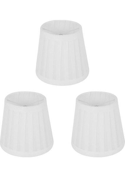 3x Vintage Kumaş Abajur Masa Masa Yatak Lambası Kapak Tutucu Avize Beyaz (Yurt Dışından) indirimleri