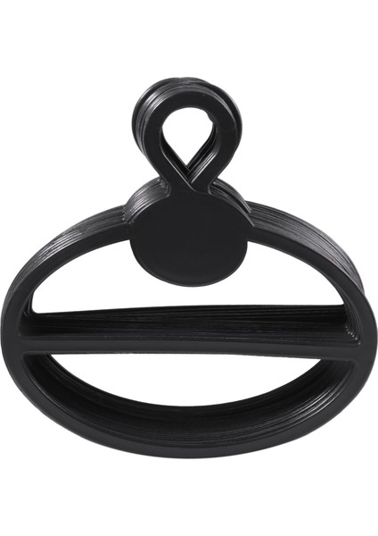 60X Eşarp Şal Kravat Tutucu Organizatör Oval Plastik Askılar Depolama Askıları Siyah (Yurt Dışından) modelleri