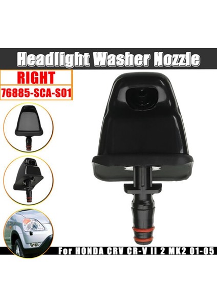 Far Yıkama Nozulu Kafa Lambası Lambası -V Iı 2 Mk2 2001-2005 76885SCAS01 A ile Uyumlu Püskürtücü (Yurt Dışından) modelleri