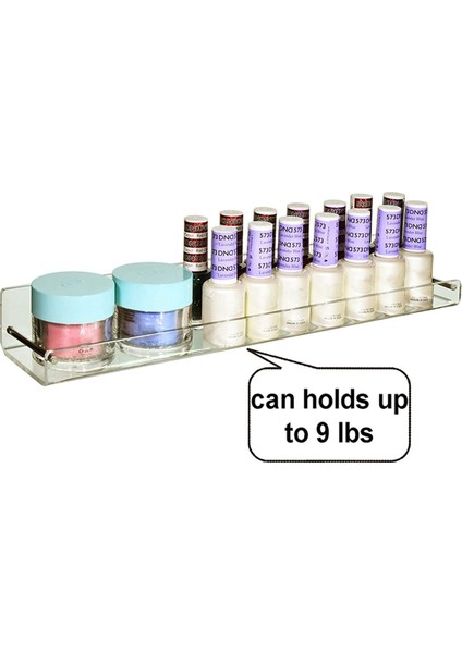 4 Paket Akrilik Yüzer Raflar, 15 L X3,25 Inç W, Şeffaf Banyo Duvar Rafı, Kitaplık, Ofis Için Görünmez Ekran (Yurt Dışından) fırsatları