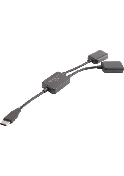 Tip C Otg USB Erkek - Çift 2.0 Dişi Otg Şarj 2 Bağlantı Noktalı Hub Kablo Y Ayırıcı (Yurt Dışından) modelleri