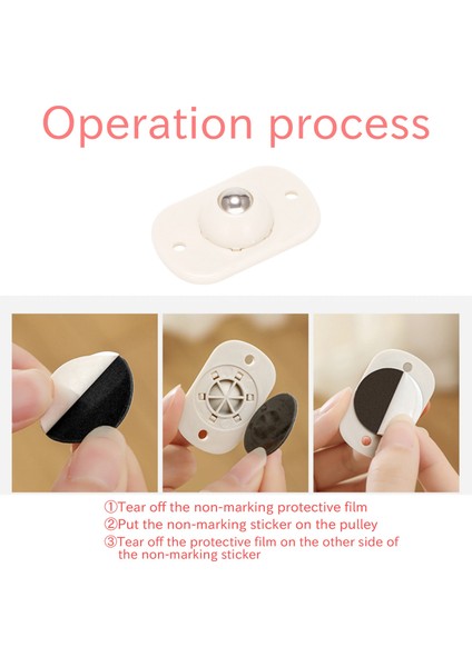 Хранение Продукции,20 Adet Kendinden Yapışkanlı Döner Teker Paslanmaz Çelik Mini Macun Evrensel Tekerlek Evrensel Tekerlek 360 Derece Dönme Kasnağı (Yurt Dışından) fiyatları