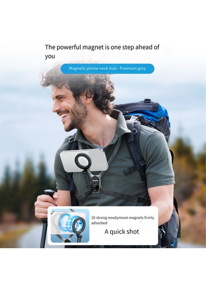 Boyun Tutucu Silikon Manyetik Hızlı Açılan Boyun Montajı Akıllı Telefon ile Uyumlu Gri (Yurt Dışından) fırsatları