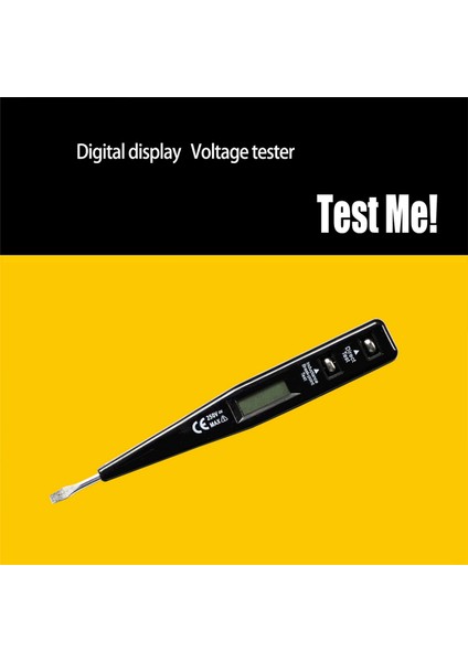 2x Dijital Test Kalemi Tornavida Probu Işık Gerilim Test Cihazı Dedektörü Ac/dc 12-220 V Elektrik Test Kalemi Voltmetre, Siyah (Yurt Dışından) fiyatları