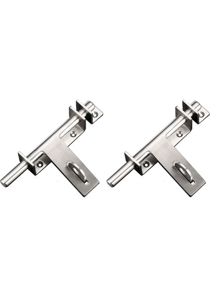 2x Paslanmaz Çelik Cıvata 304 Ağır Hizmet Sol ve Sağ Cıvata Sürgülü Cıvata Kapı Kilidi Mandalı (Yurt Dışından)