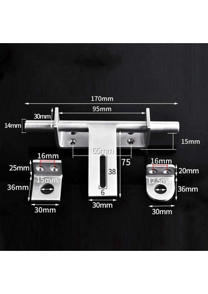 2x Paslanmaz Çelik Cıvata 304 Ağır Hizmet Sol ve Sağ Cıvata Sürgülü Cıvata Kapı Kilidi Mandalı (Yurt Dışından) indirimleri