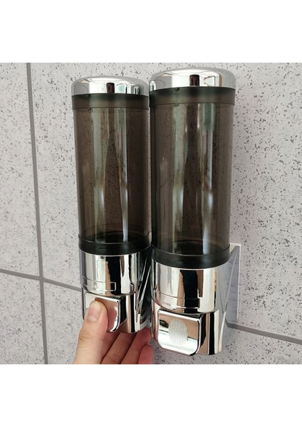Yapışkanlı Sabunluk 300 ml Matkapsız Duvara Montaj, Mutfak Banyolar Için Manuel Dağıtıcı Şampuan Duş (Yurt Dışından)