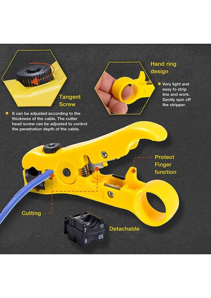Многоцелевые Наборы,koaksiyel Sıkıştırma Alet Kiti Koaksiyel Crimper ve Rg6 Sıkma Aleti, 20 Pcs F Sıkıştırma Konnektörlü (Yurt Dışından) fiyatları