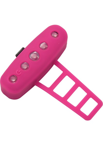 USB Şarj Edilebilir Bisiklet LED Arka Lambası Bisiklet Güvenli Işık Bisiklet Uyarı Arka Lamba Su Geçirmez Silika Jel Işık Gül Kırmızı (Yurt Dışından)