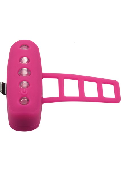 USB Şarj Edilebilir Bisiklet LED Arka Lambası Bisiklet Güvenli Işık Bisiklet Uyarı Arka Lamba Su Geçirmez Silika Jel Işık Gül Kırmızı (Yurt Dışından)