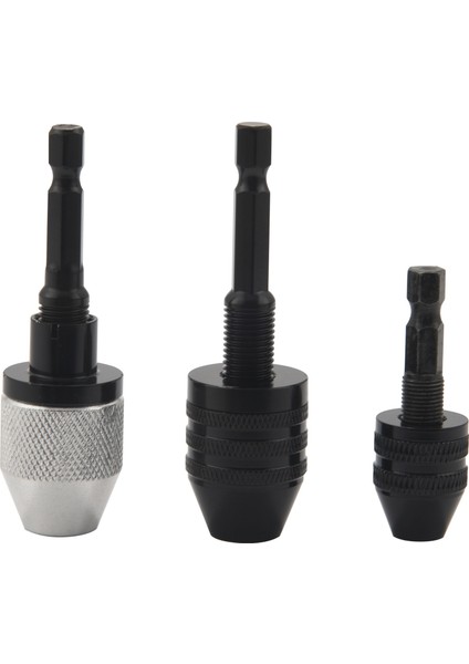 3 Adet Anahtarsız Matkap Chuck 1/4 Inç Hex Shank Anahtarsız Matkap Chuck Dönüştürücü Matkap Adaptörü Darbeli Matkap Aracı (Yurt Dışından)