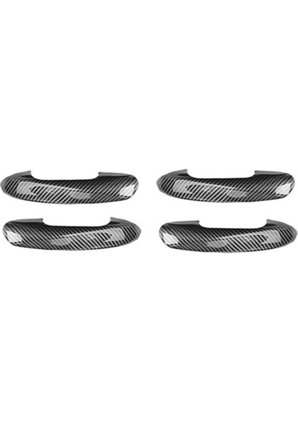 Araba Abs Karbon Fiber Dış Yan Kapı Kolu Kapak Trim Için C Sınıfı W206 2021 2022 (Yurt Dışından)