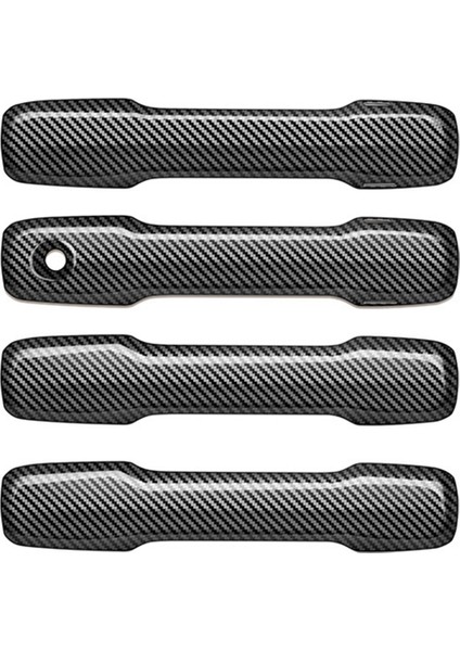 Araba Kapı Kolu Kapak ile Uyumlu 2024 Araba Dış Kolu Kapak Trim Araba Iç Aksesuarları Karbon Fiber (Yurt Dışından)